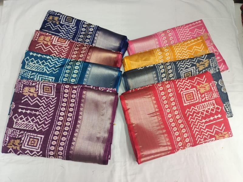 pr soft silk color matching new design fancy saree exports 