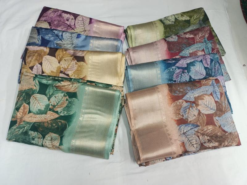 pr soft silk color matching new design fancy saree exports 
