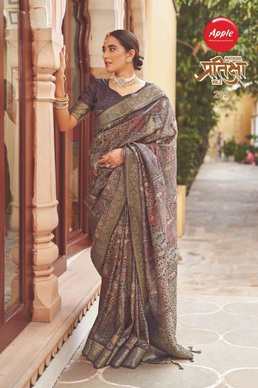 apple pratiksha vol 2 fancy comfy wear kotha rich pallu best saree online 