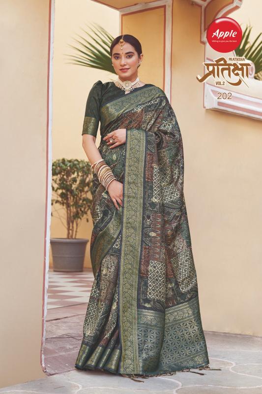 apple pratiksha vol 2 fancy comfy wear kotha rich pallu best saree online 