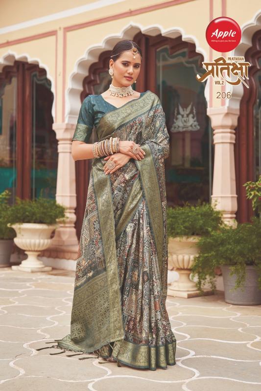 apple pratiksha vol 2 fancy comfy wear kotha rich pallu best saree online 