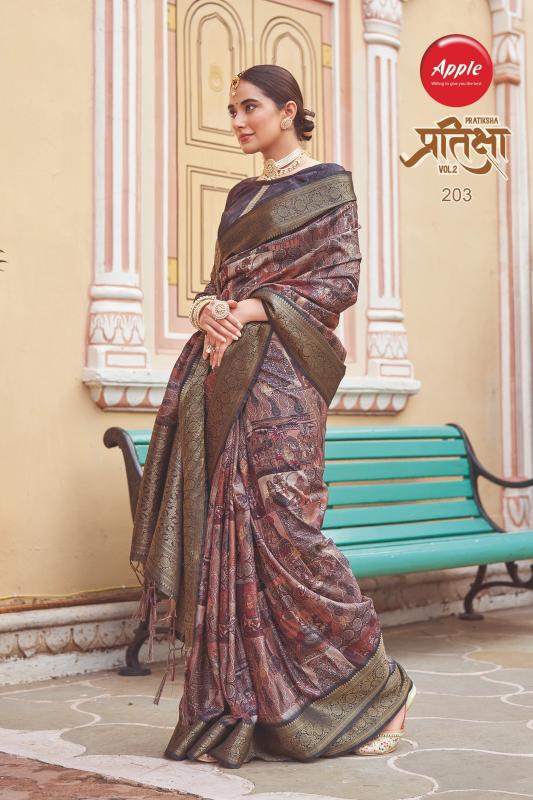 apple pratiksha vol 2 fancy comfy wear kotha rich pallu best saree online 