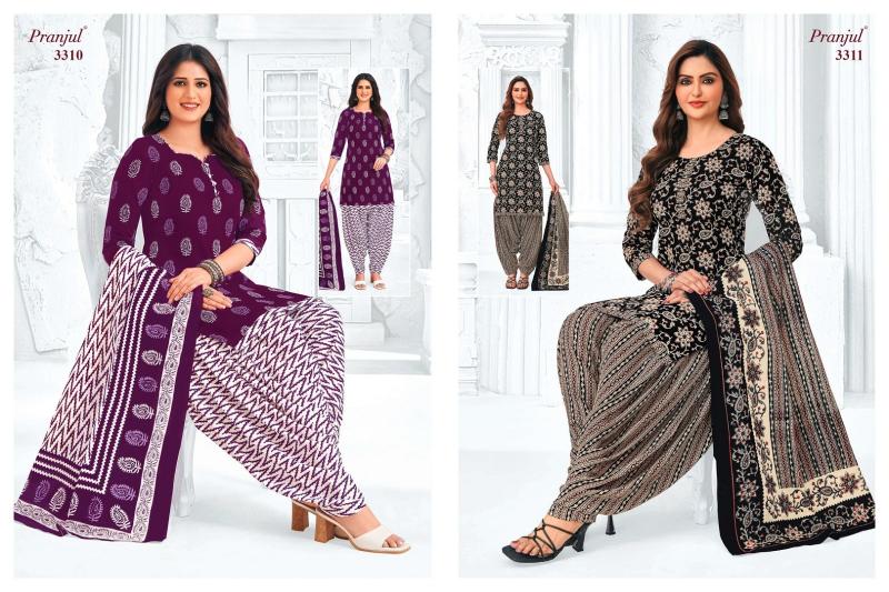 pranjul priyanshi vol 33 cotton classic plus size patiyala 3pcs suit online 