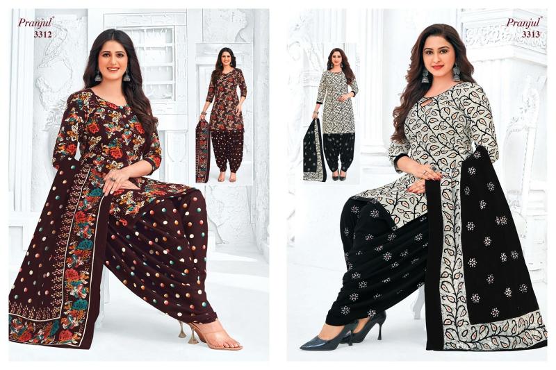 pranjul priyanshi vol 33 cotton classic plus size patiyala 3pcs suit online 