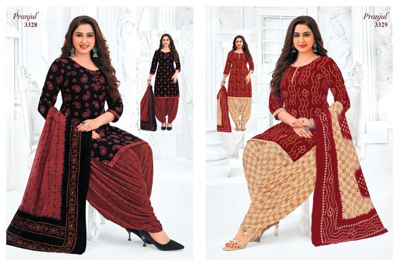 pranjul priyanshi vol 33 cotton classic plus size patiyala 3pcs suit online 