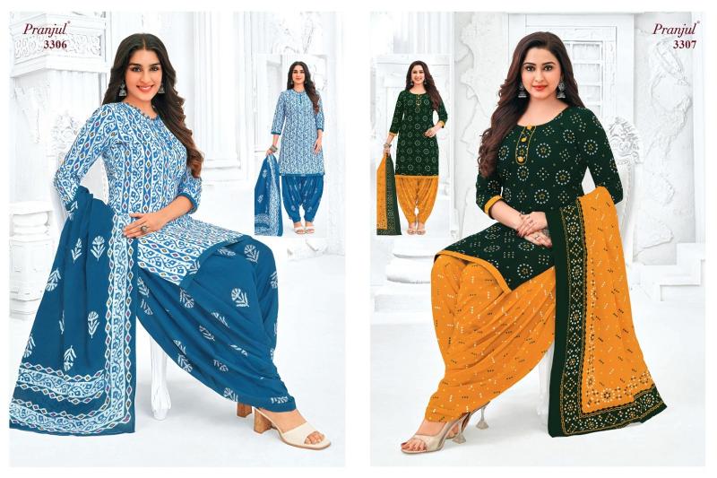 pranjul priyanshi vol 33 cotton classic plus size patiyala 3pcs suit online 