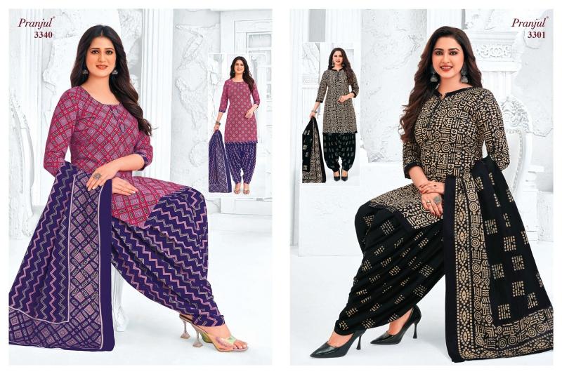 pranjul priyanshi vol 33 cotton classic plus size patiyala 3pcs suit online 
