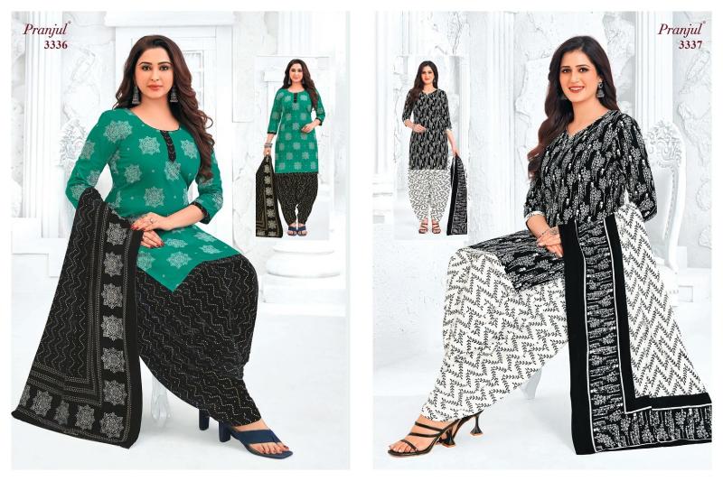 pranjul priyanshi vol 33 cotton classic plus size patiyala 3pcs suit online 