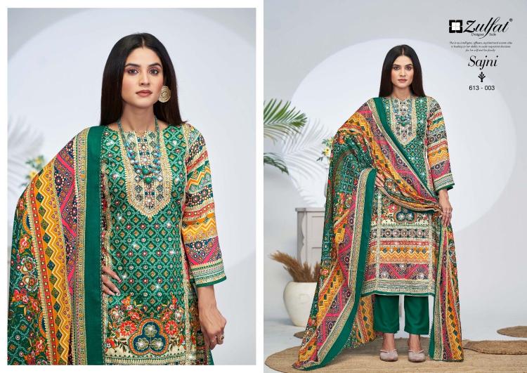 zulfat sajni vol 4 jam cotton pretty look pakistani full stitch big size suit online 
