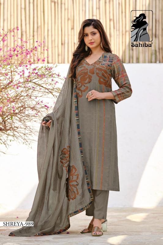 sahiba launch shreya viscose simmer amazing print dress material supplier 