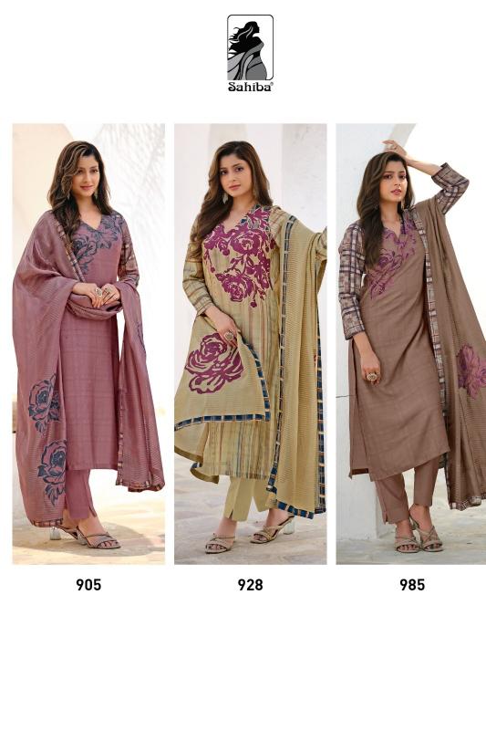 sahiba launch shreya viscose simmer amazing print dress material supplier 