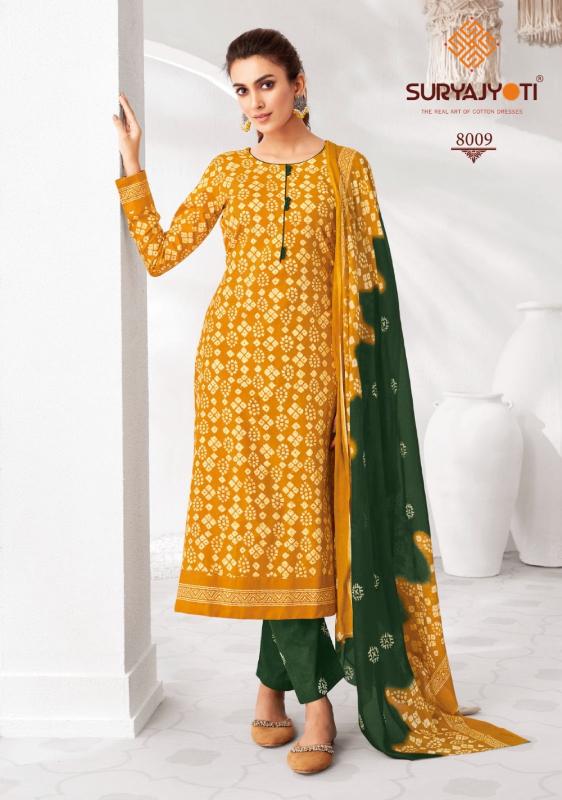 pehnava vol 8 by suryajyoti full stitch cambric cotton plus size salwar suit supplier 