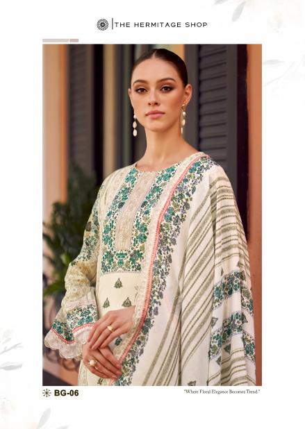 BAGH VOL 2 BY THE HERMITAGE JAM SATIN FANCY DRESS MATERIALS