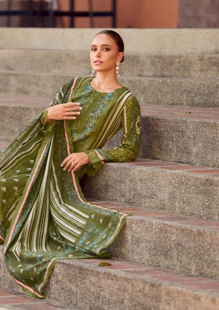 BAGH VOL 2 BY THE HERMITAGE JAM SATIN FANCY DRESS MATERIALS