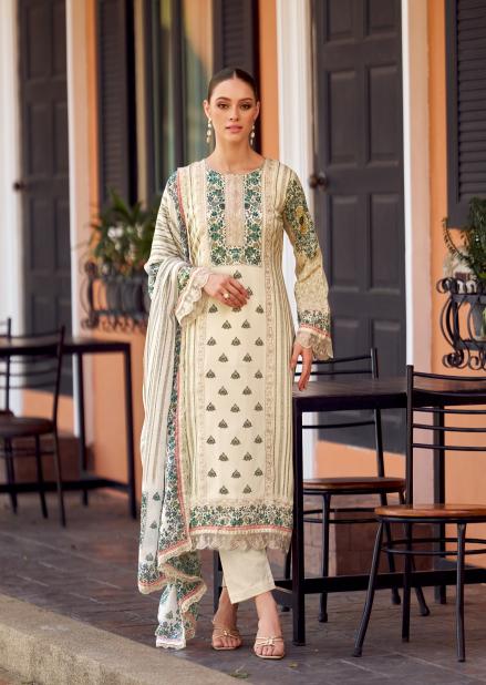 BAGH VOL 2 BY THE HERMITAGE JAM SATIN FANCY DRESS MATERIALS
