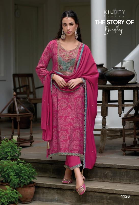 kilory the story of bandhej viscose modal silk exclusive 3pcs for every occasion