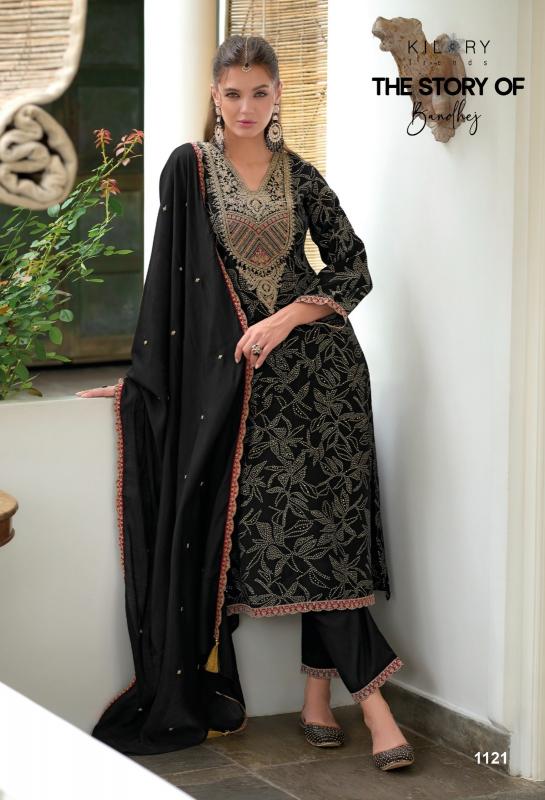 kilory the story of bandhej viscose modal silk exclusive 3pcs for every occasion