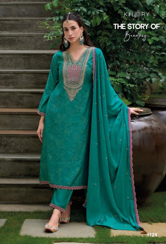 kilory the story of bandhej viscose modal silk exclusive 3pcs for every occasion