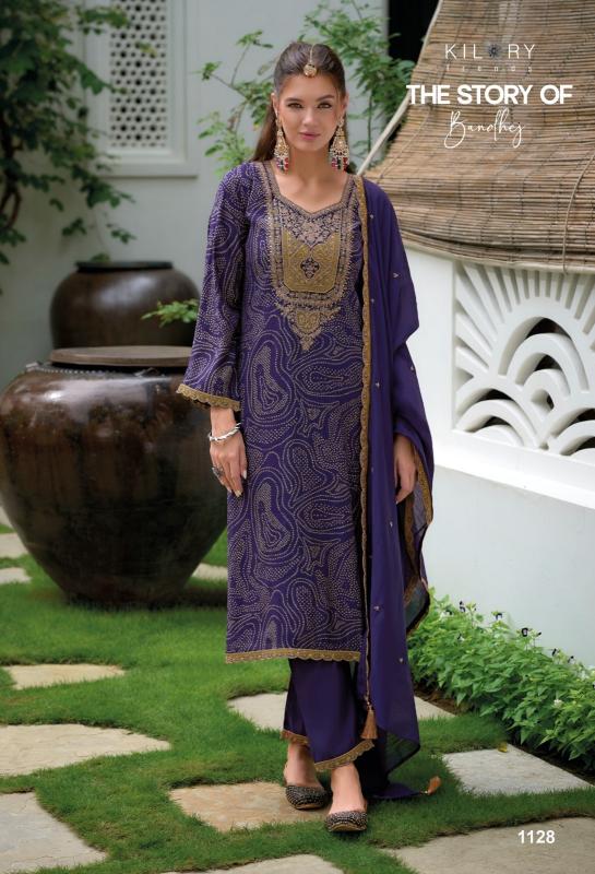 kilory the story of bandhej viscose modal silk exclusive 3pcs for every occasion