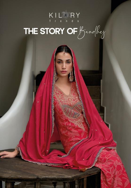kilory the story of bandhej viscose modal silk exclusive 3pcs for every occasion