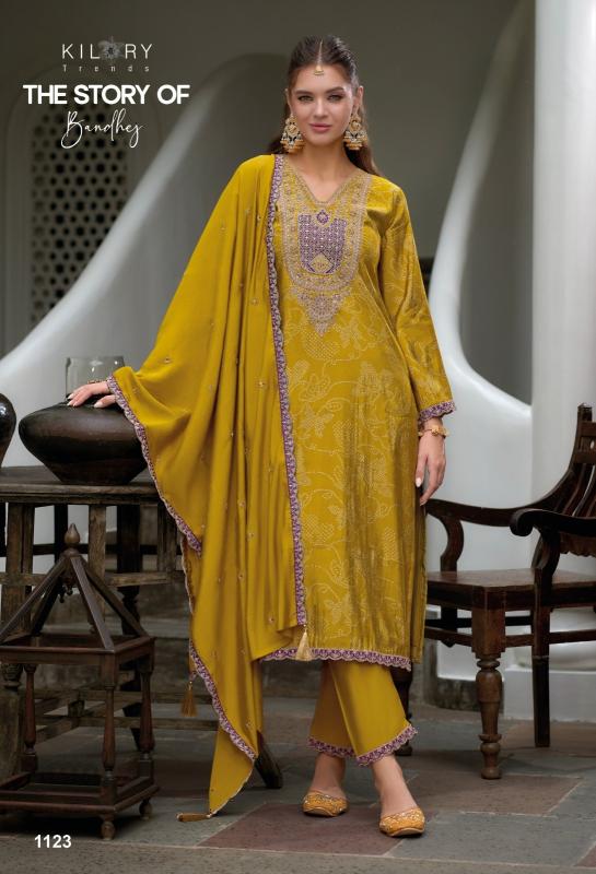 kilory the story of bandhej viscose modal silk exclusive 3pcs for every occasion