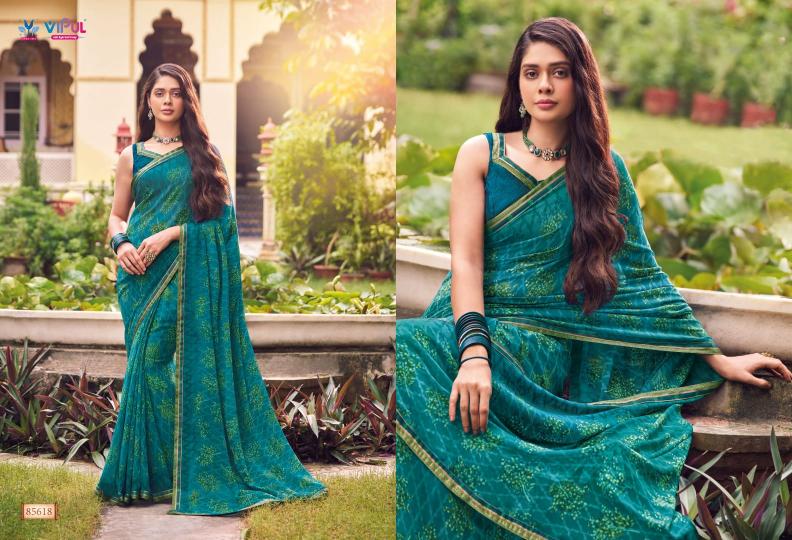 vipul tulsi vol 9 georgette 85608-85619 series daily wear casual sarees 
