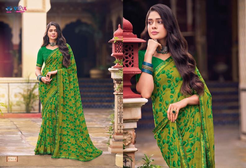 vipul tulsi vol 9 georgette 85608-85619 series daily wear casual sarees 
