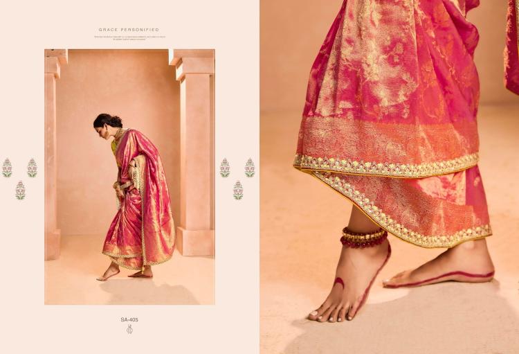 kimora sindhuri utsav tissue silk designer weaving work saree exports 