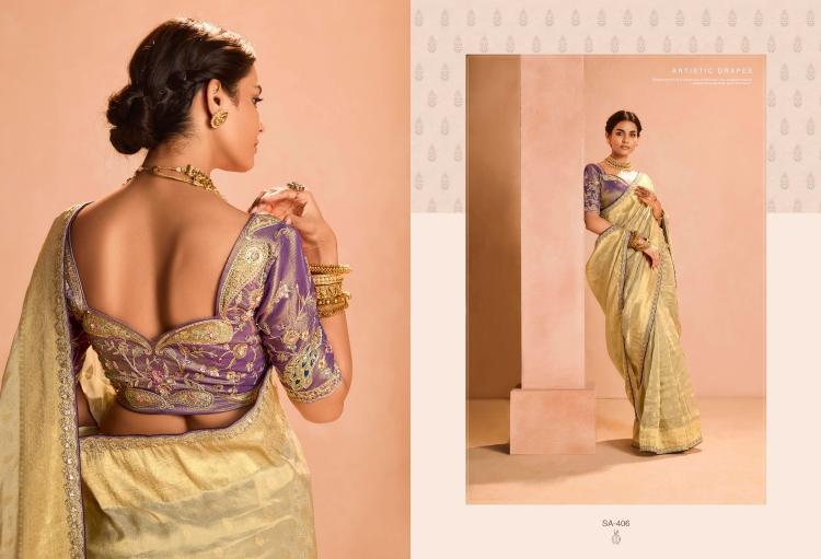 kimora sindhuri utsav tissue silk designer weaving work saree exports 