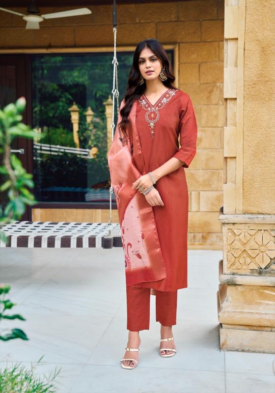 fitoor vol 2 by vaniska colourpix readymade roman simar classic plush size 3pcs dress