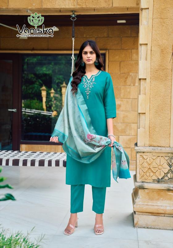 fitoor vol 2 by vaniska colourpix readymade roman simar classic plush size 3pcs dress