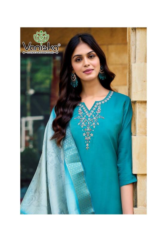 fitoor vol 2 by vaniska colourpix readymade roman simar classic plush size 3pcs dress