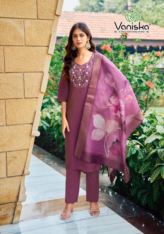 fitoor vol 2 by vaniska colourpix readymade roman simar classic plush size 3pcs dress