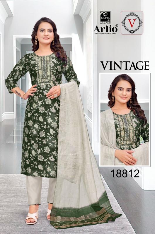 vintage by veda kapil trendz vertigan print readymade trendy combo salwar suit 