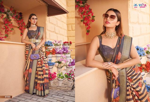 vipul launch verna silk 87102-87109 luxurious silk sarees for women