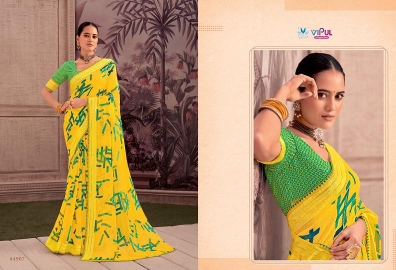 shivani vol 1 by vipul colour addition georgette saree supplier 