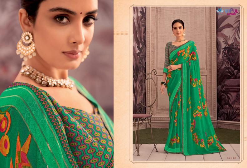 shivani vol 1 by vipul colour addition georgette saree supplier 