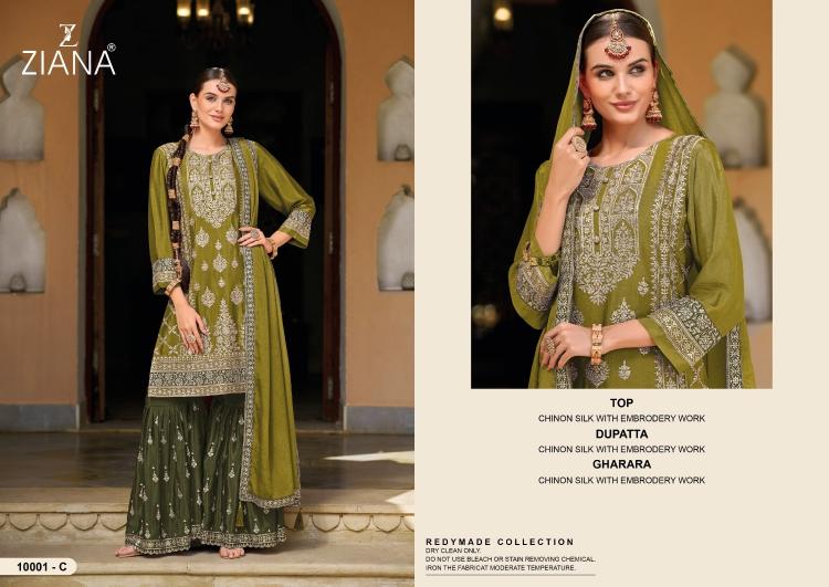 10001 by ziana fully stitch designs colors fashionable pakistani suit 