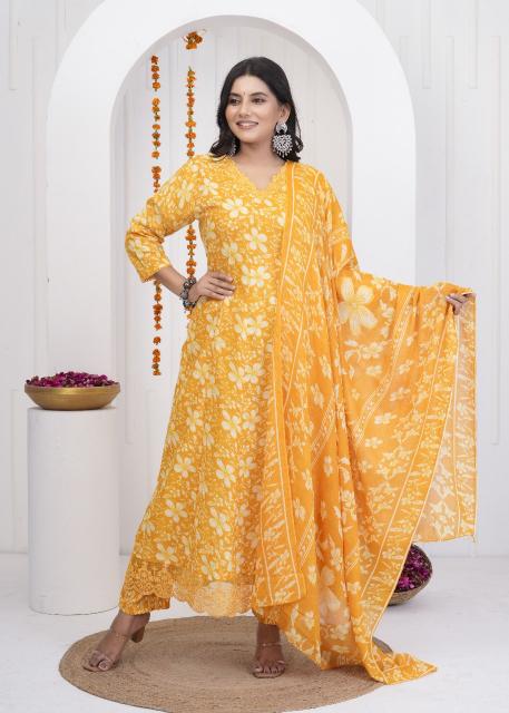 HERITAGE ANARKALI READYMADE SUITS SUMMER