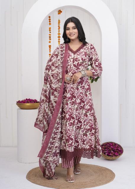 HERITAGE ANARKALI READYMADE SUITS SUMMER