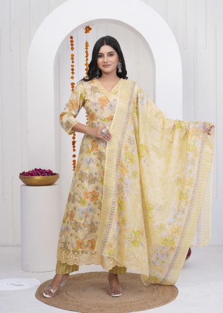 HERITAGE ANARKALI READYMADE SUITS SUMMER