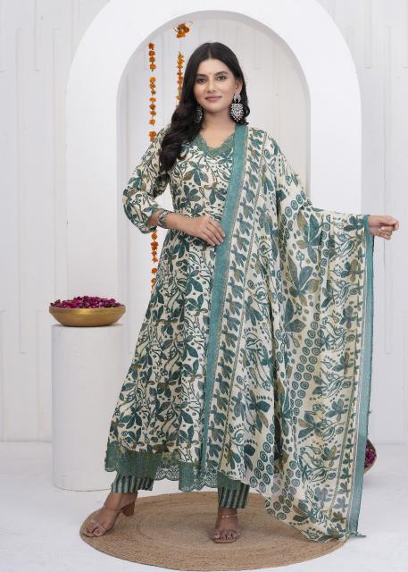 HERITAGE ANARKALI READYMADE SUITS SUMMER