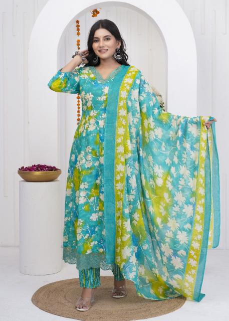 HERITAGE ANARKALI READYMADE SUITS SUMMER