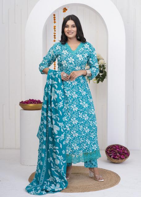 HERITAGE ANARKALI READYMADE SUITS SUMMER