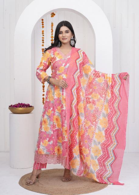 HERITAGE ANARKALI READYMADE SUITS SUMMER