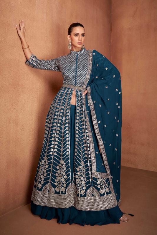 gulkayra designer khwab georgette exclusive design fully stitch gown style 3pcs dress