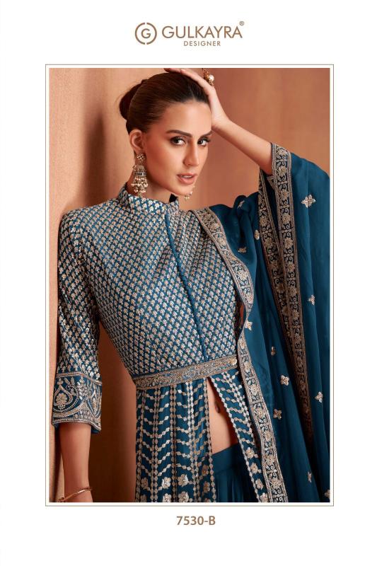 gulkayra designer khwab georgette exclusive design fully stitch gown style 3pcs dress