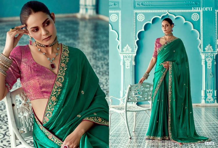 amber by kimora 2191-2201 fancy luxurious silk sarees for women