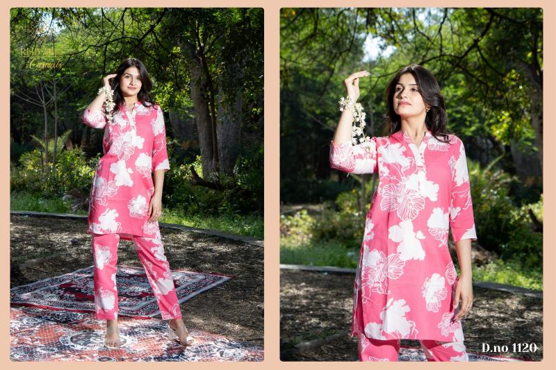 pr 1118-1122 readymade rayon stylish plus size co-ord sets online 