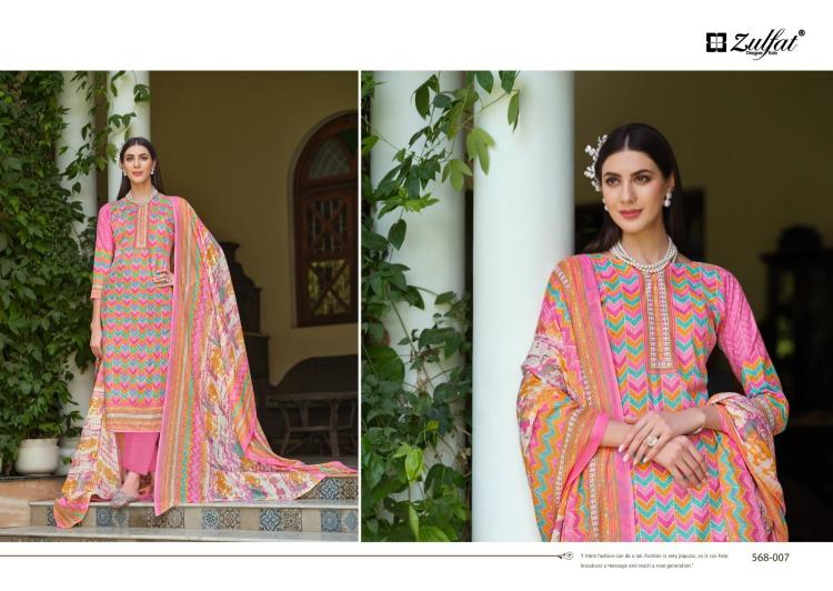 zulfat tahira cotton classic look full stitch plus size salwar kameez online 